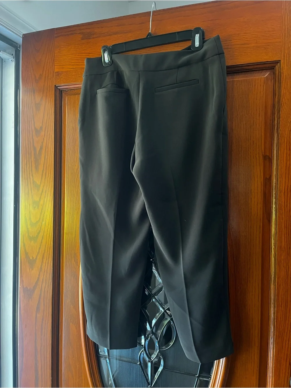 J. Crew Black Wide-Leg Dress Trousers